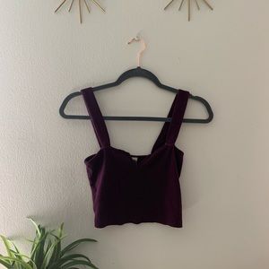 Plum Crop Top